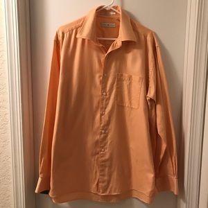 Joseph Abboud Orange Button Down Shirt